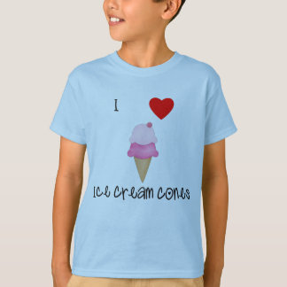 Camiseta Amo conos de helado