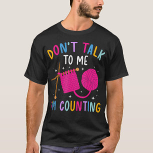 Camiseta AMO Contando Tejido Tejedor Amantes del Tejido