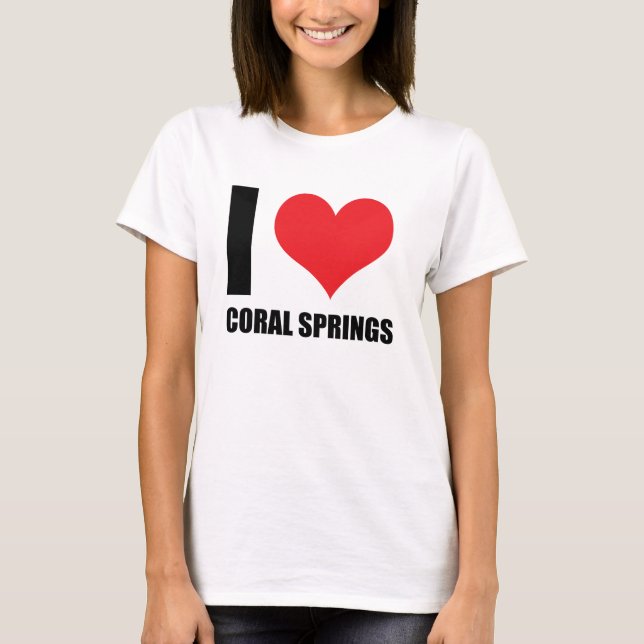 Camiseta Amo Coral Springs (Anverso)