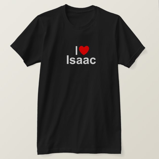 Camiseta Amo (corazón) a Isaac (Anverso del diseño)