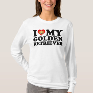 Camiseta Amo (Corazón) a mi Golden Retriever