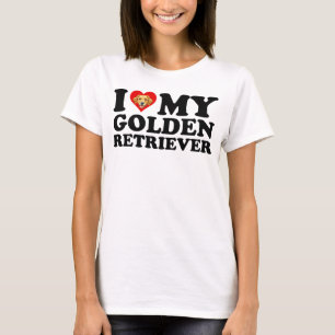 Camiseta Amo (Corazón) a mi Golden Retriever