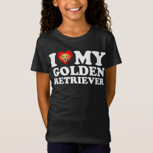 Camiseta Amo (Corazón) a mi Golden Retriever