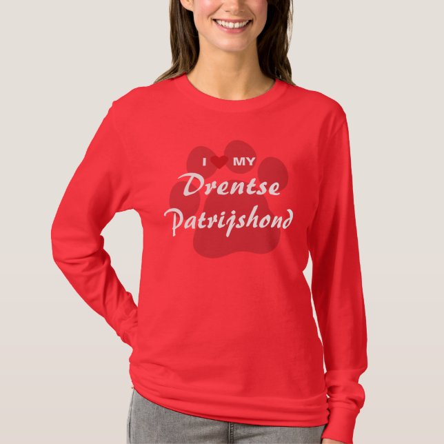 Camiseta Amo (corazón) a mis amantes del perro de Drentse (Anverso)