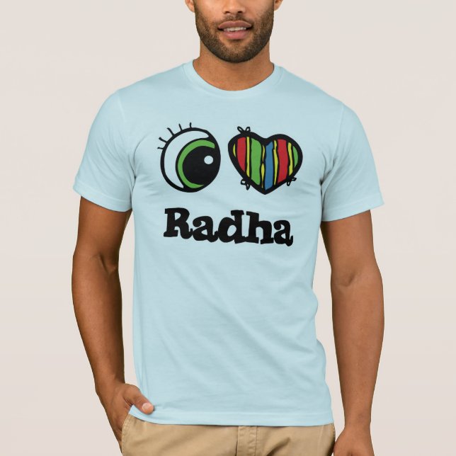 Camiseta Amo (Corazón) a radha (Anverso)