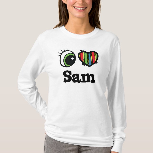 Camiseta Amo (Corazón) a Sam (Anverso)