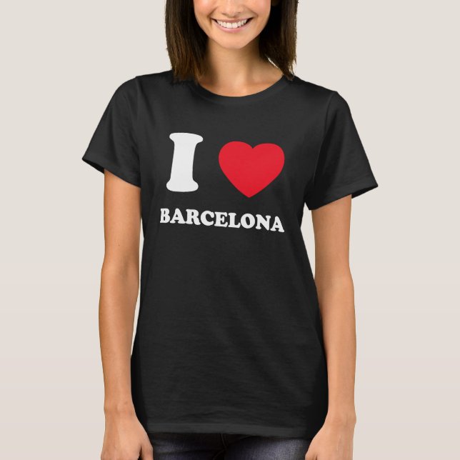 Camiseta Amo Corazón Barcelona (Anverso)