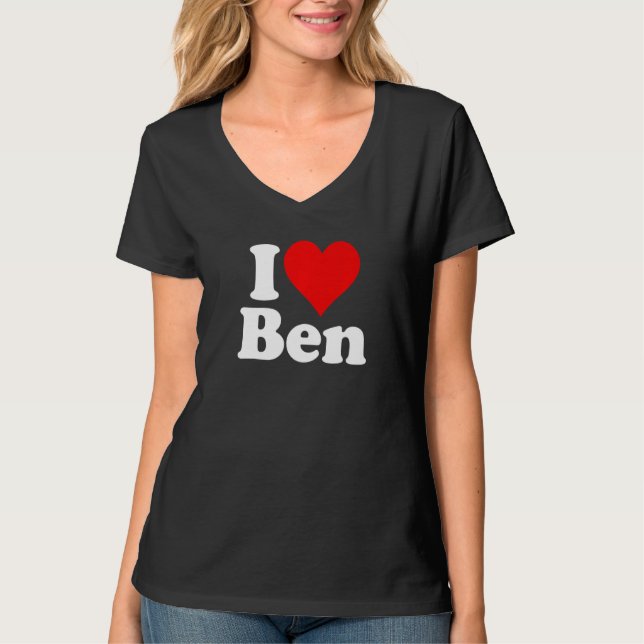 CAMISETA AMO CORAZÓN BEN BENJAMÍN BENNY (Anverso)