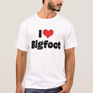 Camiseta Amo corazón Bigfoot Sasquatch Yeti