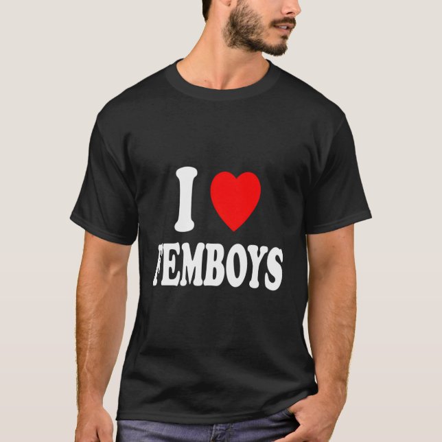 Camiseta Amo Corazón Femboyas Cisgénero Femenino Andro (Anverso)