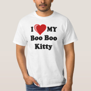 Camiseta Amo (corazón) mi gato del gatito de la metida de