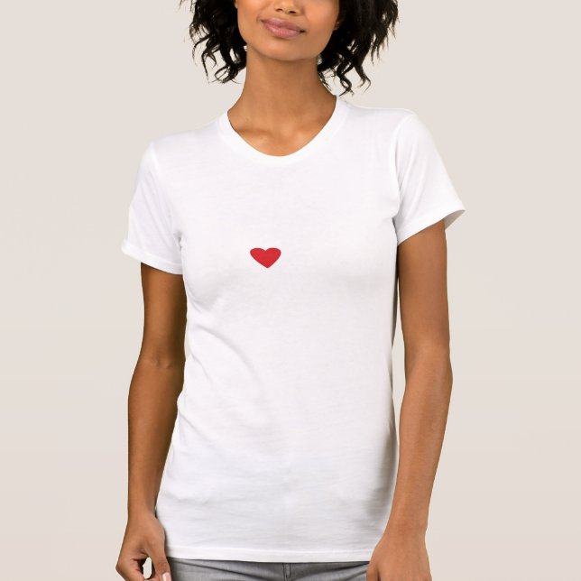 Camiseta Amo (corazón) mi Rottweiler Pawprint (Anverso)