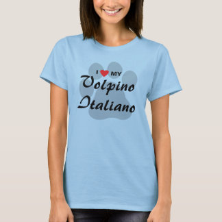 Camiseta Amo (Corazón) Mi Volpino Italiano