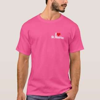 CAMISETA AMO CORAZÓN ST. MAARTEN SINT MAARTEN CARIBE NE