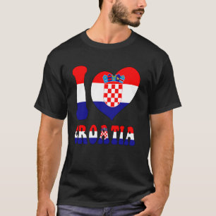Camiseta Amo Croacia Amo Zagreb Guay Croacia Hea Bandera