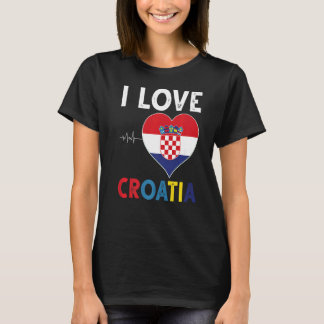 Camiseta Amo Croacia por cada croata, hombre y mujer