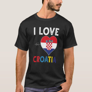 Camiseta Amo Croacia por cada croata, hombre y mujer