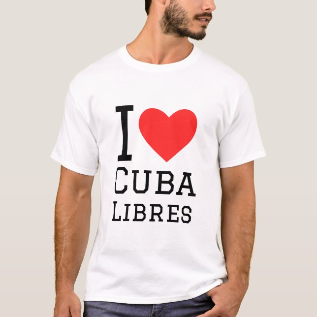 Camiseta Amo cuba libres (Anverso)