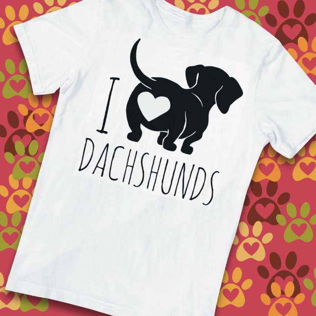 Camiseta Amo Dachshunds (Subido por el creador)