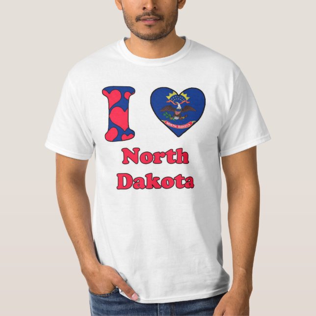 Camiseta Amo Dakota del Norte (Anverso)