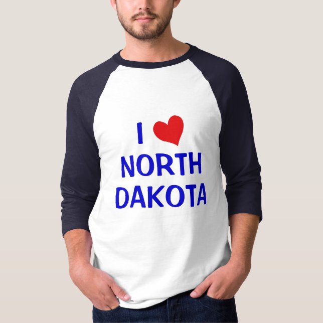 Camiseta Amo Dakota del Norte (Anverso)