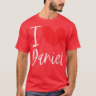 Camiseta Amo Daniel Nombre Chica Personalizada Mujer BFF He