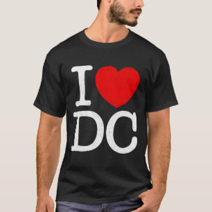 Camiseta Amo Dc Washington Distressed I Él Dc
