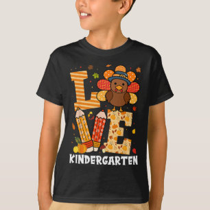 Camiseta Amo de Acción de Gracias Profesor de guardería Tur