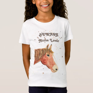 Camiseta Amo de caballo lindo acuarela animal ecuestre