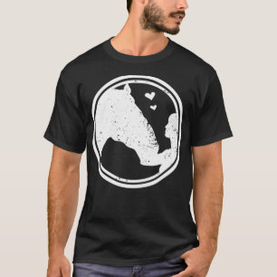 Camiseta Amo de caballo me encanta el vaquero de carreras d