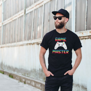 Camiseta Amo de Juegos Maestro de Juegos Día del Padre Homb