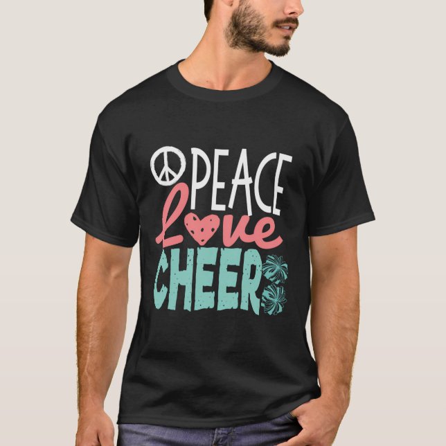 Camiseta Amo de la Paz Alegre lindo Cheerader Regalos Adole (Anverso)