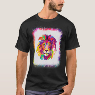 Camiseta Amo de león geométrico R Dad Mom Boy Chica Tie Dye