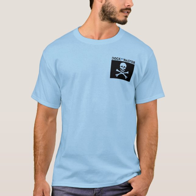 Camiseta Amo de muelle de PMYC - con la bandera de pirata (Anverso)