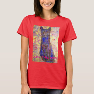 Camiseta amo de zen fresco del gato