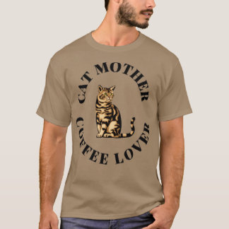 Camiseta Amo del café de la madre del gato 19
