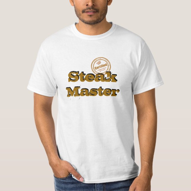 Camiseta Amo del filete certificado (Anverso)