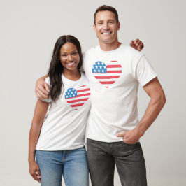 Camiseta Amo Día de la Independencia de Estados Unidos 4 de