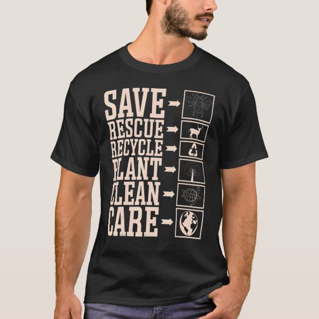 Camiseta Amo Día Mundial de la Tierra 2022 Ani ambiental de (Anverso)