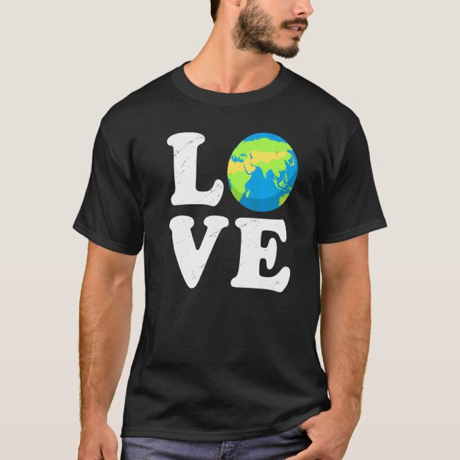 Camiseta Amo Día Mundial de la Tierra 2022 Ani ambiental de (Anverso)