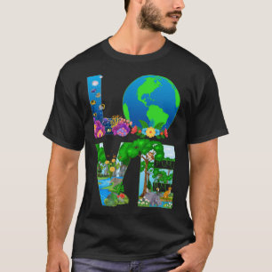 Camiseta Amo Día Mundial de la Tierra 2023 Ani ambiental de