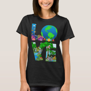 Camiseta Amo Día Mundial de la Tierra 2023 Ani ambiental de