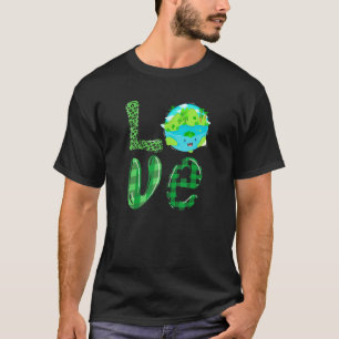 Camiseta Amo Día Mundial de la Tierra Aniversario del Plane