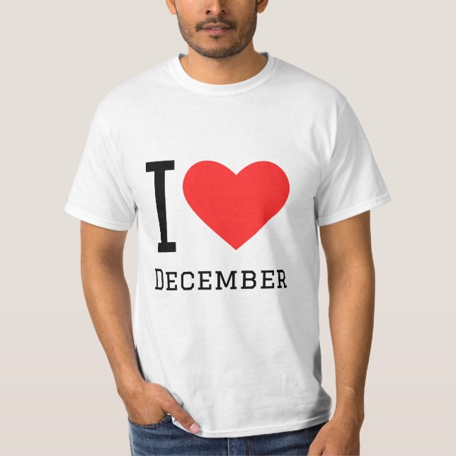 Camiseta Amo diciembre (Anverso)