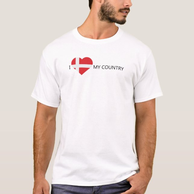 Camiseta Amo Dinamarca (Anverso)