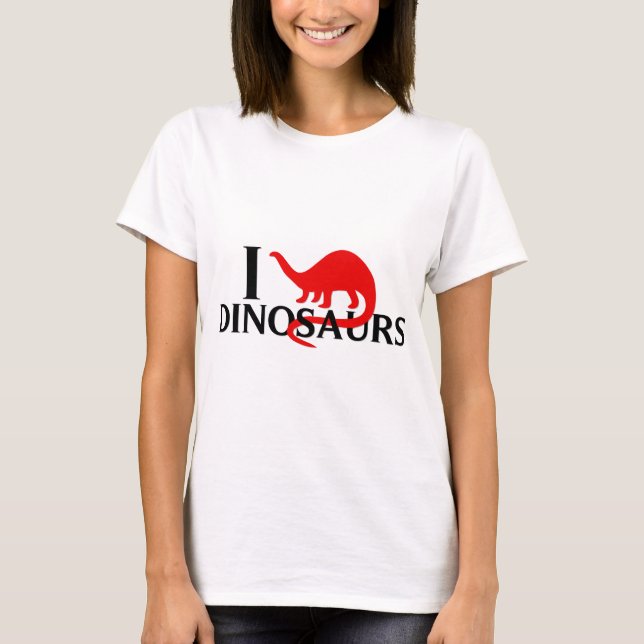 Camiseta Amo dinosaurios (Anverso)