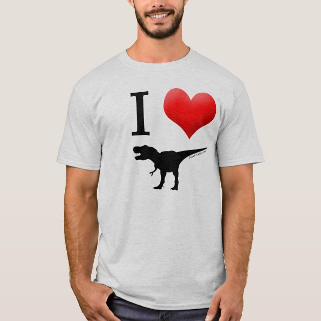 Camiseta Amo dinosaurios (Anverso)