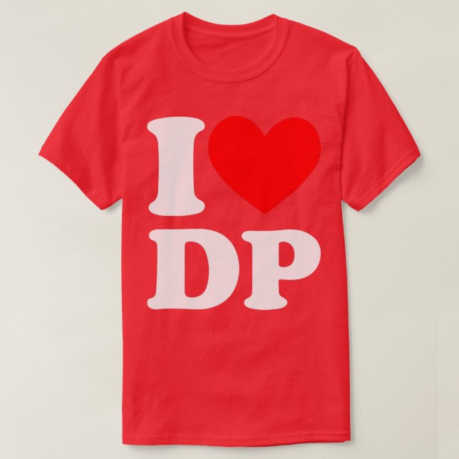 Camiseta Amo DP corazón DP (Diseño del anverso)