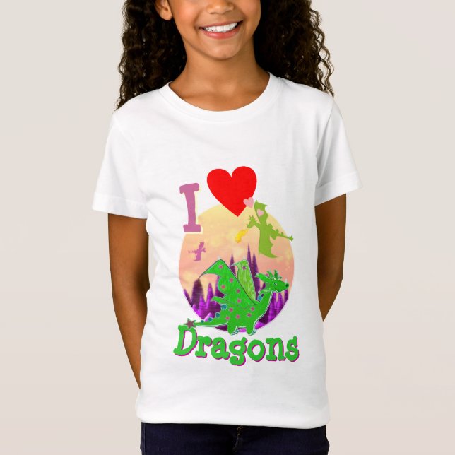 Camiseta Amo dragones (Anverso)