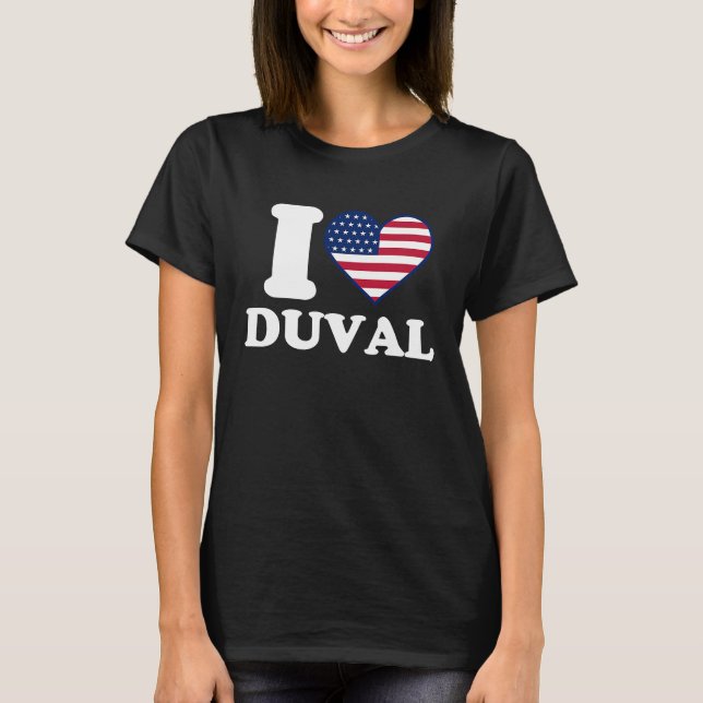 Camiseta Amo Duval me encanta Duval (Anverso)